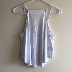 Nordstrom high neck blouse in white